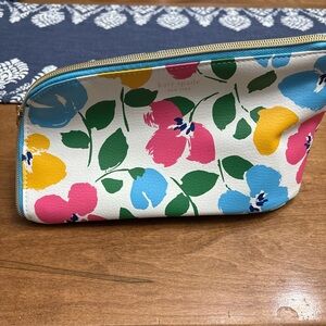 Kate Spade Multicolor Floral Pouch Case - NEW